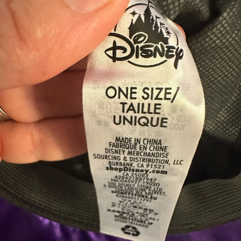 Disney Halloween Witch Hat with Ears - Black, Purple, and Orange‎